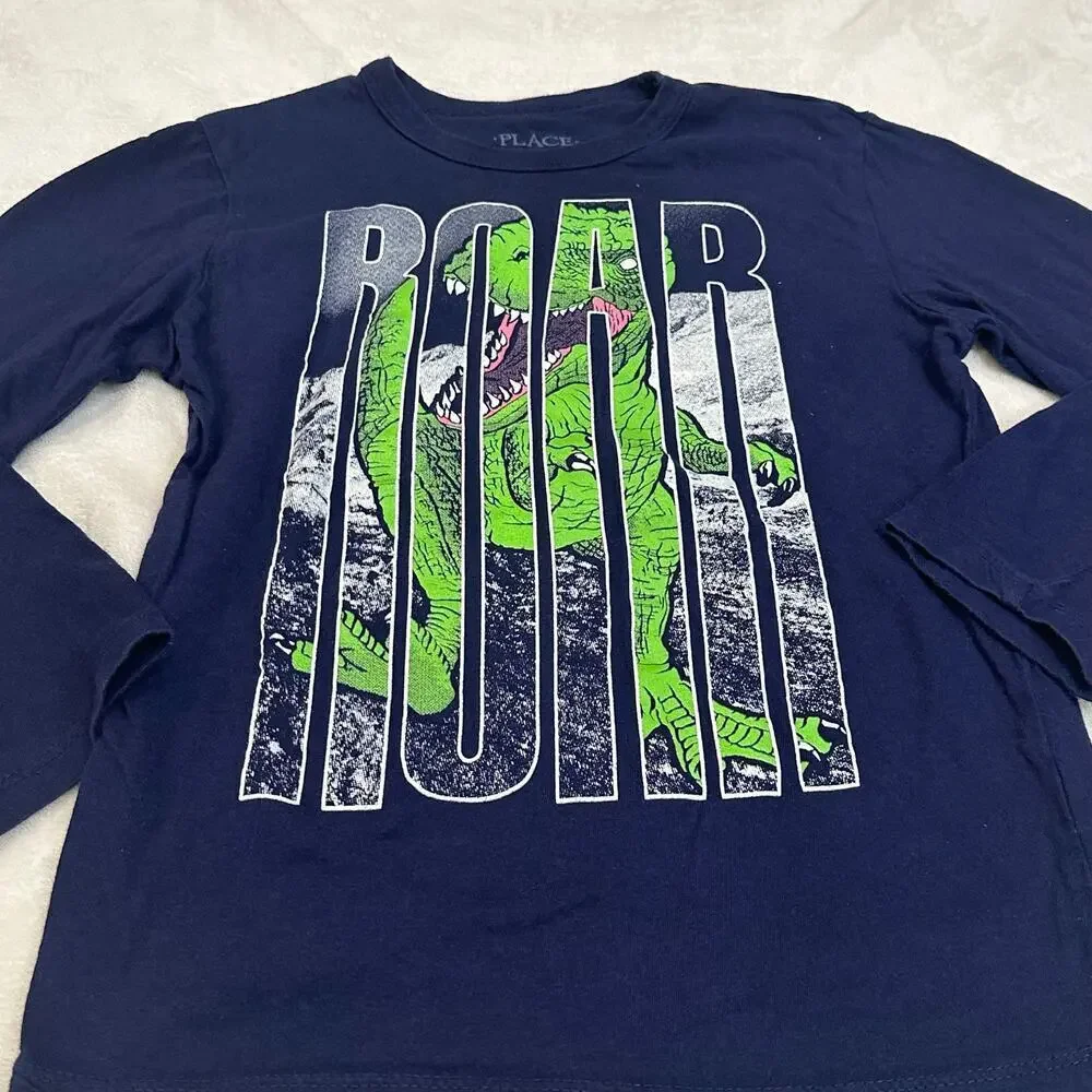 Children's Place Long Sleeve Graphic T-Shirt sz S (5/6) Long Sleeve Tee